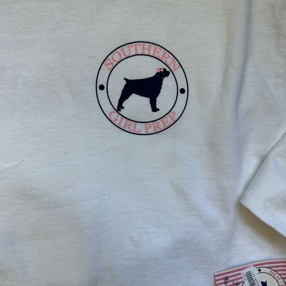 Southern Girl Prep White Long Sleeve Jeep Graphic Tee Medium NWT - Picture 4 of 8